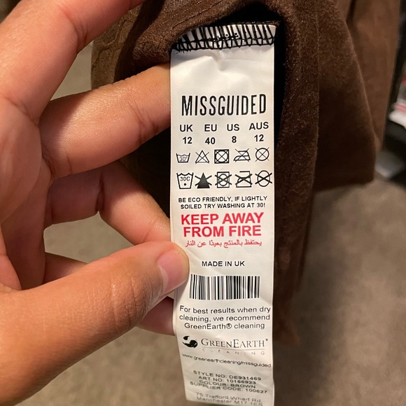 Misguided mini high neck brown dress - Picture 7 of 7